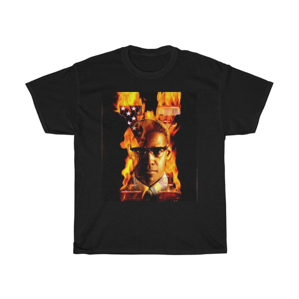 Malcolm X Fire - 11:24design-tshirts.com